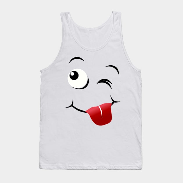 Emoji - tongue out face Tank Top by Aurealis